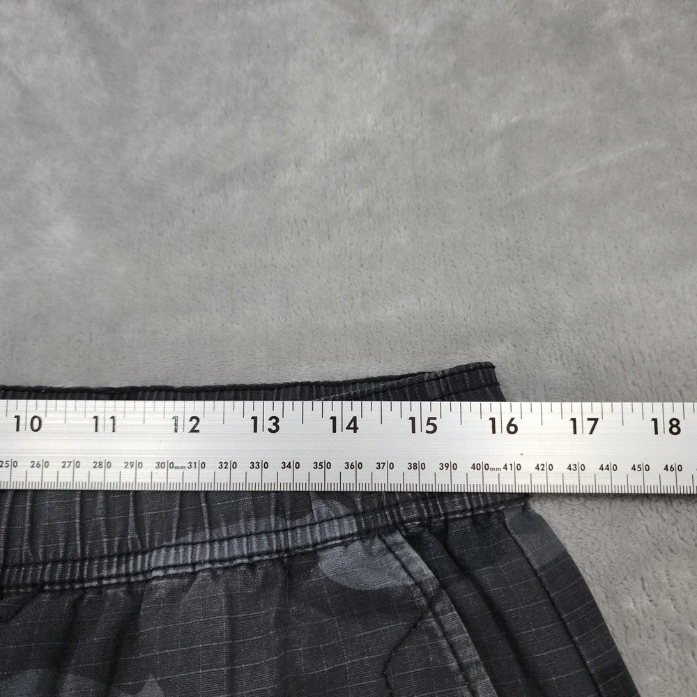 CSG Pants Mens L Gray Camo Woven Jogger Elastic Waist Pockets Casual Athletic
